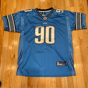 Detroit Lions Ndamukong Suh #90 Adult Size 52 Men's Reebok Authentic NFL Jersey